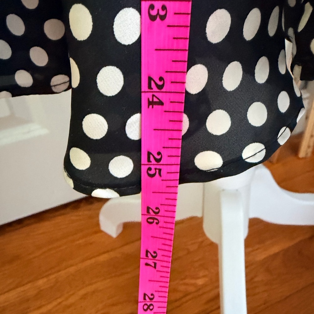 MNG (Mango) VINTAGE Black & White Polka Dot Halter Swing Dress US Sz 8 ADORABLE! - Picture 7 of 12